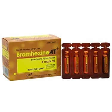 Dung dịch uống Bromhexine AT 4mg/5ml hộp 30 ống x 5ml