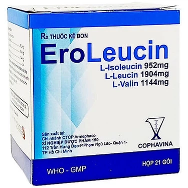 Tăng cường năng lượng, hỗ trợ phục hồi EroLeucin Cophavina hộp 21 gói