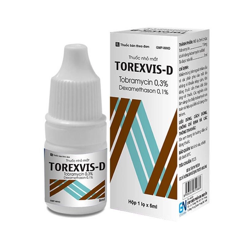 Thuốc nhỏ mắt Torexvis-D hộp 1 lọ 5ml