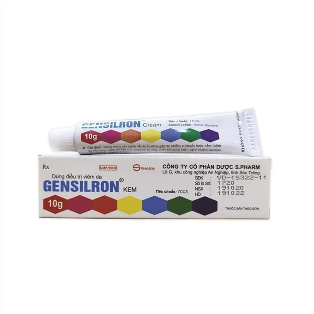 Thuốc điều trị da liễu Gensilron hộp 1 tuýp 10g