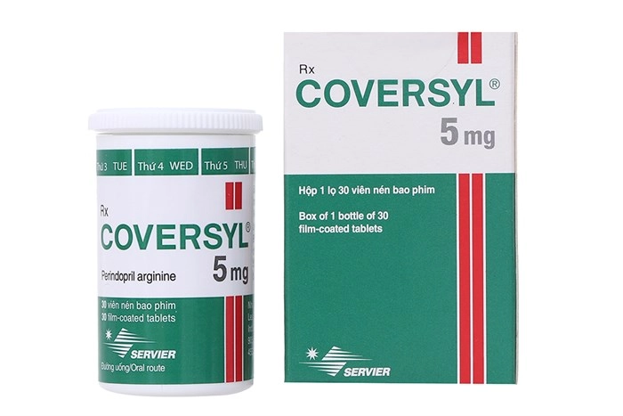 Thuốc trị cao huyết áp Coversyl 5mg hộp 30 viên