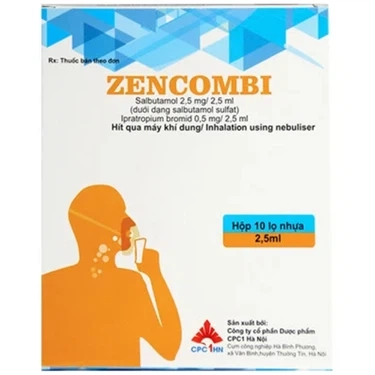 Thuốc kiểm soát co thắt phế quản có hồi phục Zencombi hộp 10 lọ x 2.5ml