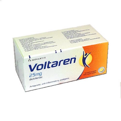 Thuốc giảm đau, kháng viêm Voltaren 25mg hộp 10 vỉ x 10 viên