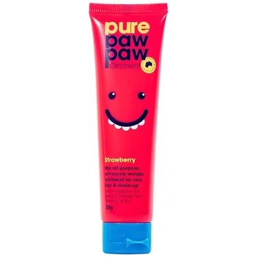 Giúp dưỡng ẩm, giảm nứt nẻ, trị bỏng, côn trùng cắn kem Pure Paw Paw Ointment hương dâu tuýp x 25g
