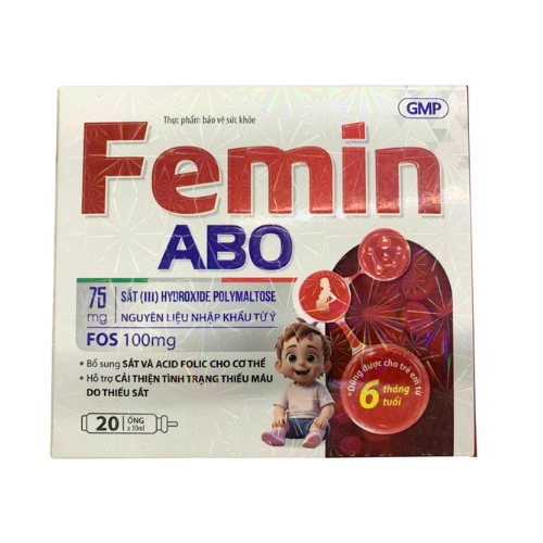 Thực phẩm bảo vệ sức khoẻ Femin ABO Bảo Bình hộp 20 ống x 10ml