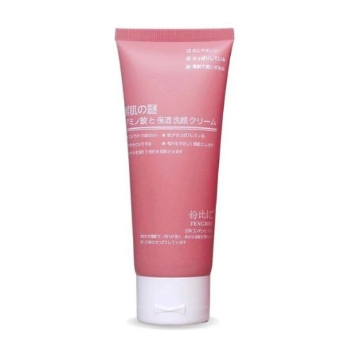 Sữa rửa mặt trắng da, xóa mụn thâm Fengbiyi Nhau Thai Cừu Nhật Bản tuýp 130ml