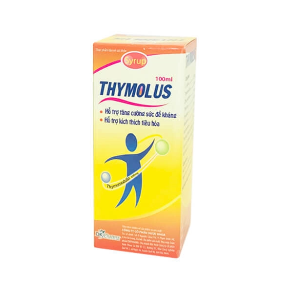 Siro hỗ trợ tăng cường đề kháng, tiêu hóa Thymolus hộp 1 chai 100ml