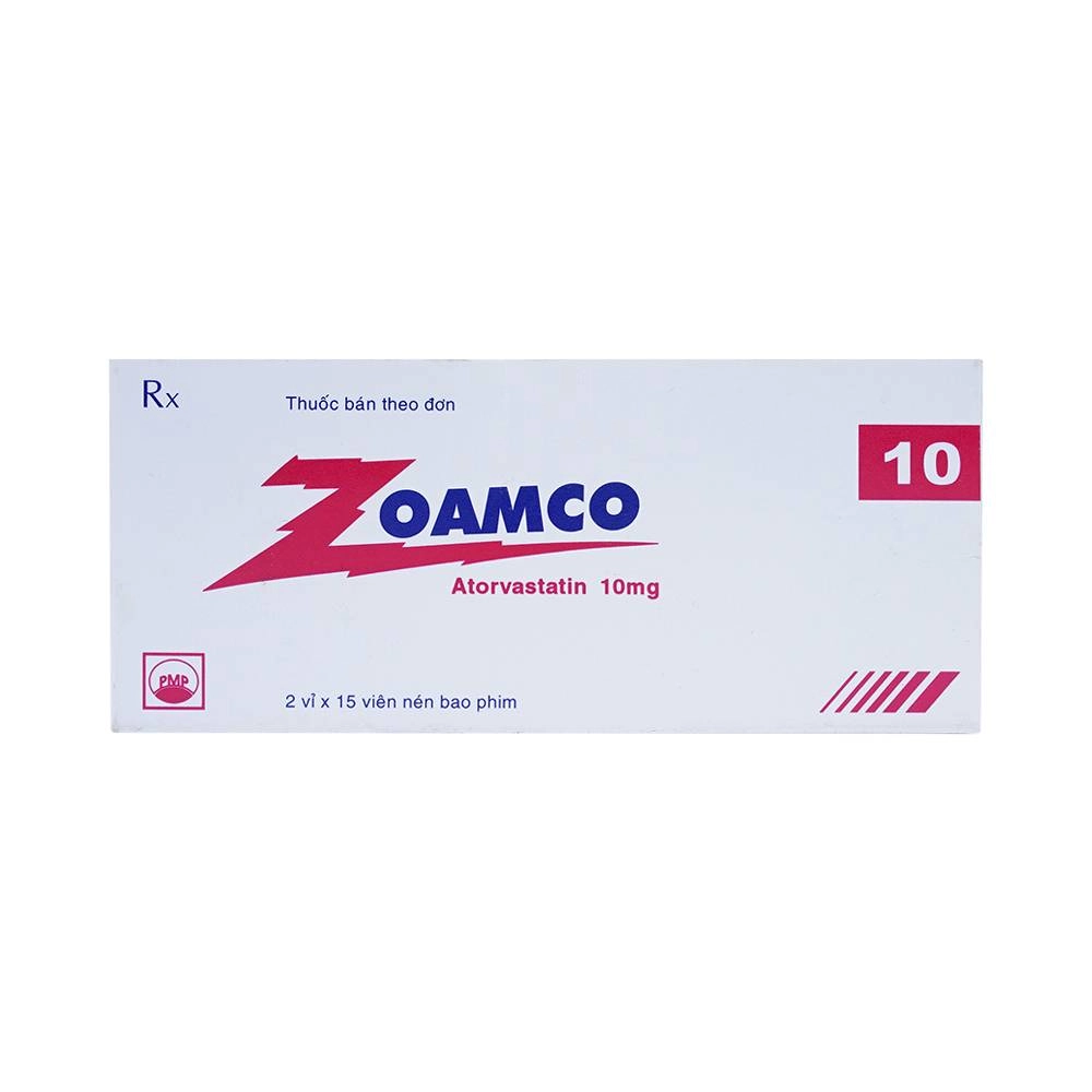 Thuốc trị mỡ máu Zoamco 10mg hộp 30 viên