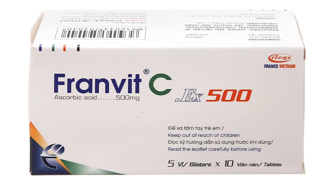 Thuốc bổ sung vitamin C Franvit C Ex 500 hộp 50 viên