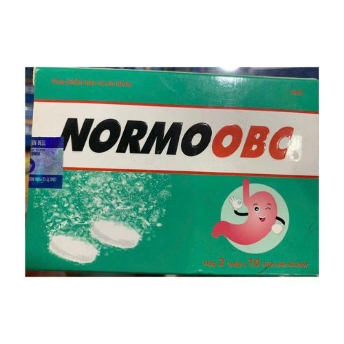 Hỗ trợ làm giảm các triệu chứng rối loạn tiêu hóa Normo OBC hộp 2 tuýp x 10 viên 