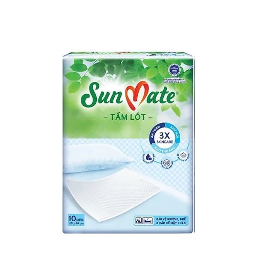 Tấm lót SunMate Underpad gói 10 miếng 45cm x 70cm