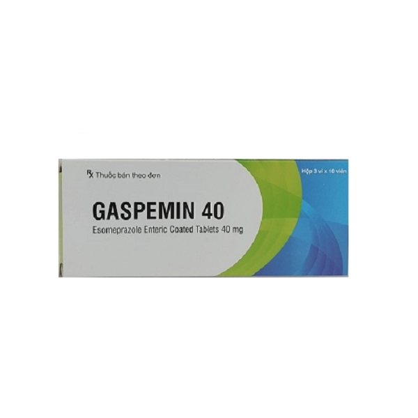 Thuốc điều trị trào ngược dạ dày - tá tràng Gaspemin 40 hộp 3 vỉ x 10 viên