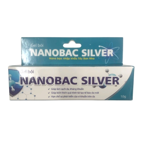 Gel bôi sạch da kháng khuẩn NANOBAC SILVER hộp 1 tuýp 10g