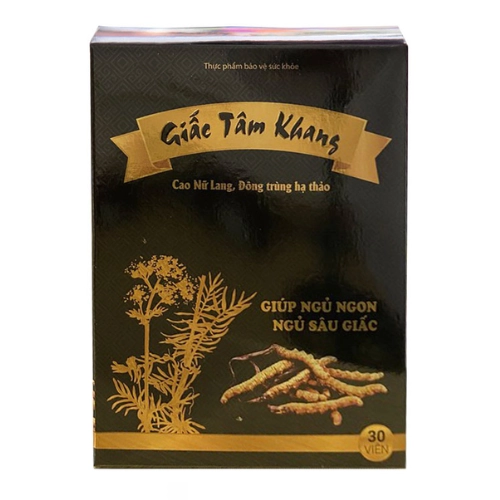 Hỗ trợ dưỡng tâm, an thần Giấc Tâm Khang hộp 30 viên