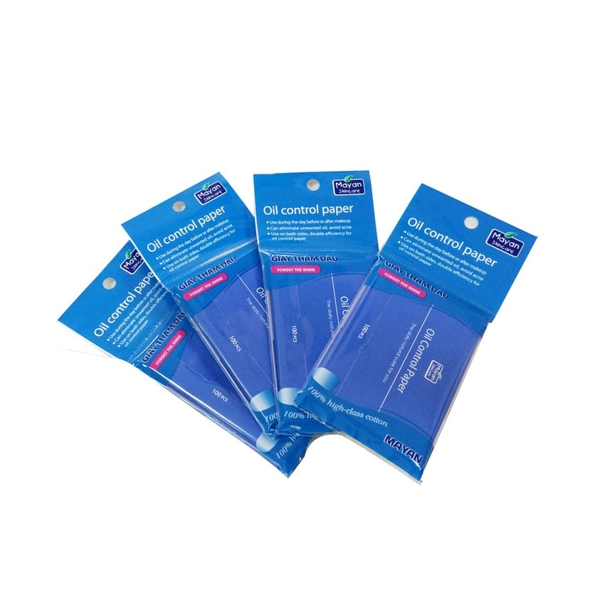 Giấy Thấm Dầu MAYAN Oil Control Paper  gói 100 tờ