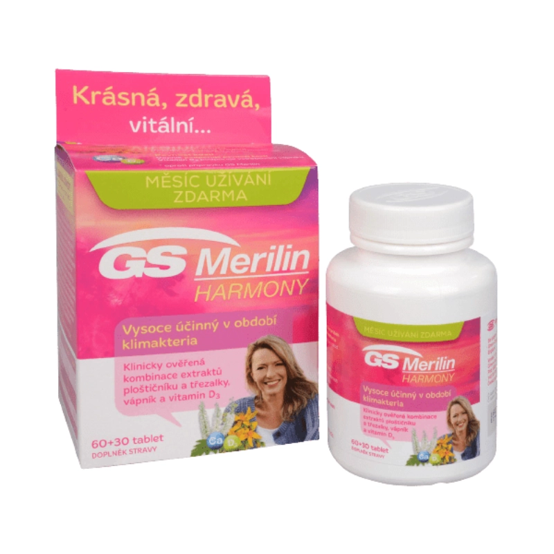 Hỗ trợ sinh lý nữ, giảm triệu chứng tiền mãn kinh GS Merilin HARMONY hộp 1 lọ x 30 viên