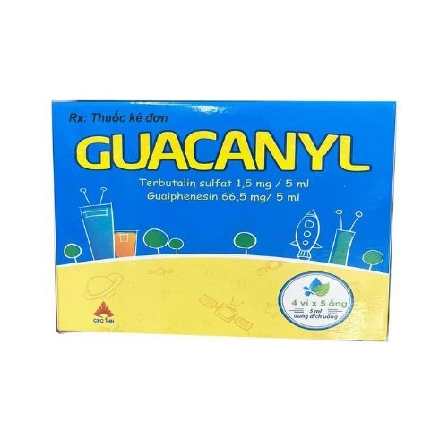 Thuốc giảm ho, long đờm Guacanyl hộp 20 ống x 5ml