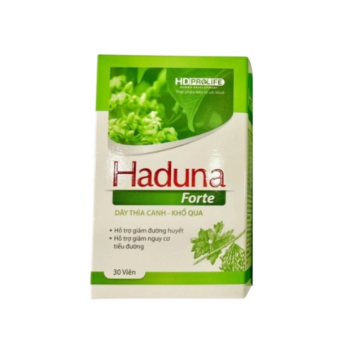 Viên uống hỗ trợ giảm đường huyết Haduna Forte (HD-Prolife) hộp 30 viên 
