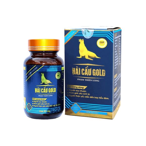 Hỗ trợ bổ thận, tráng dương HẢI CẨU GOLD Phạm Thiên Long hộp 1 chai x 40 viên