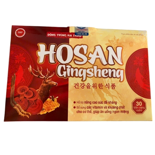 Đông trùng hạ thảo Hosan Gingsheng hộp 30 viên
