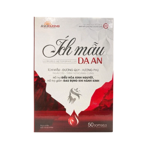 Hỗ trợ bổ huyết, điều hòa kinh nguyệt Ích mẫu Dạ An Ánh Dương hộp 50 viên