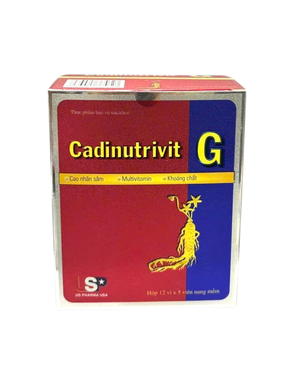 Hỗ trợ tăng cường sức đề kháng Cadinutrivit G hộp 12 vỉ x 5 viên