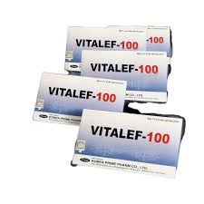 Thuốc trị rối loạn cương dương Vitalef 100 hộp 1 vỉ x 4 viên