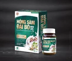 Hỗ trợ bồi bổ sức khỏe Hồng Sâm Đại Bổ New Life hộp 1 chai 30 viên