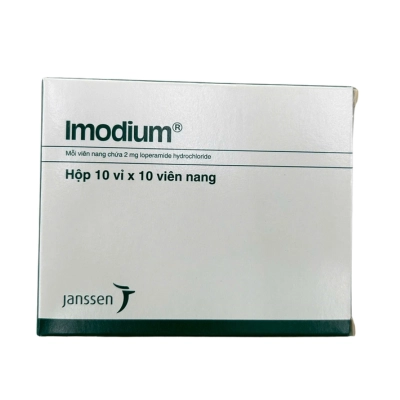 Thuốc trị tiêu chảy Imodium hộp 10 vỉ x 10 viên