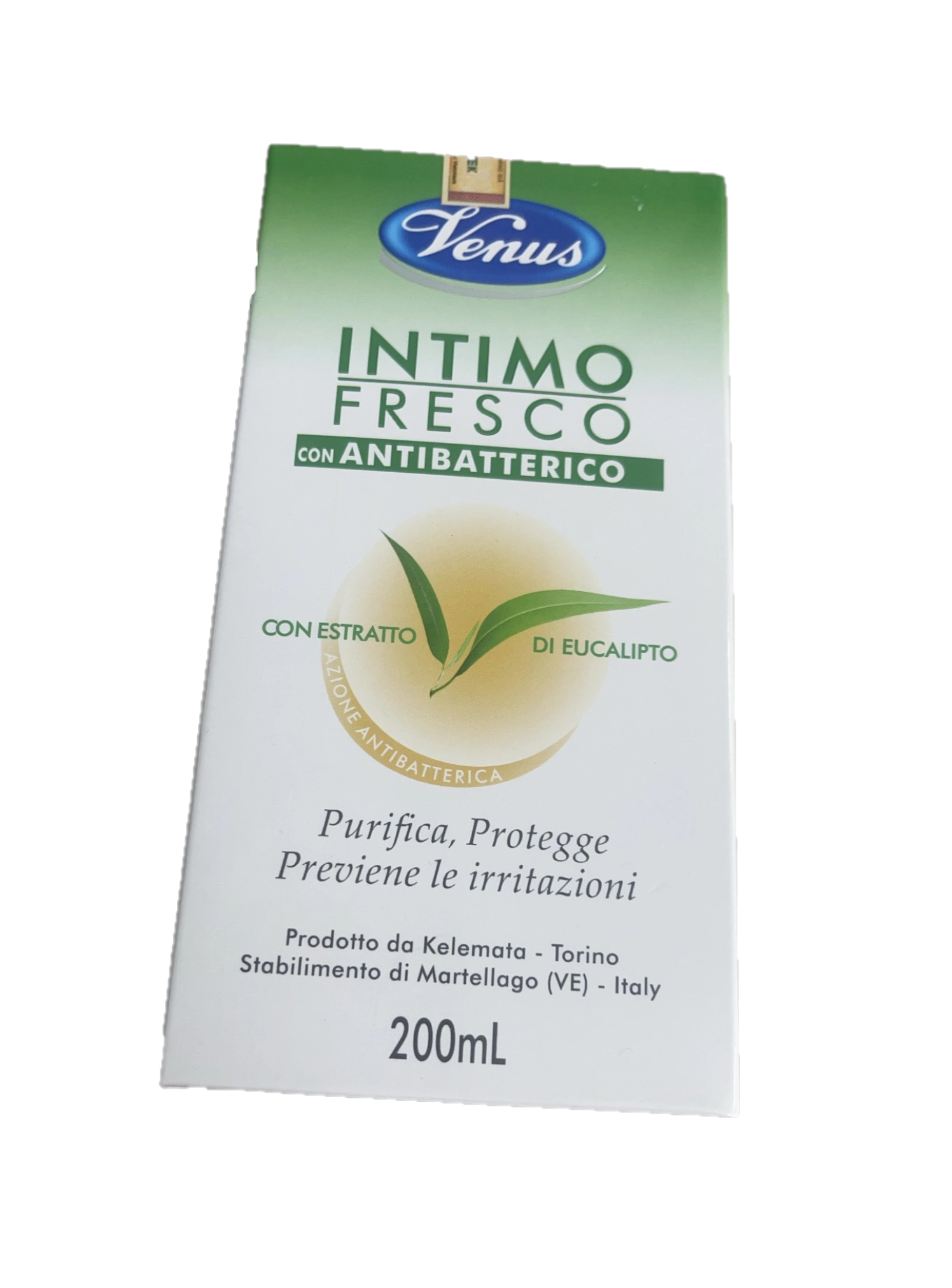 Dung dịch vệ sinh phụ nữ Venus Intimo Fresco Eucalipto Bạc Hà Tràm hộp 1 chai 200ml