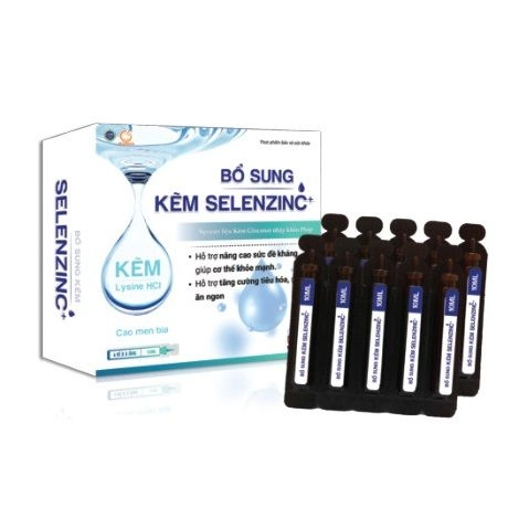 Bổ sung kẽm SELENZINC+ hộp 4 vỉ x 5 ống x 10ml