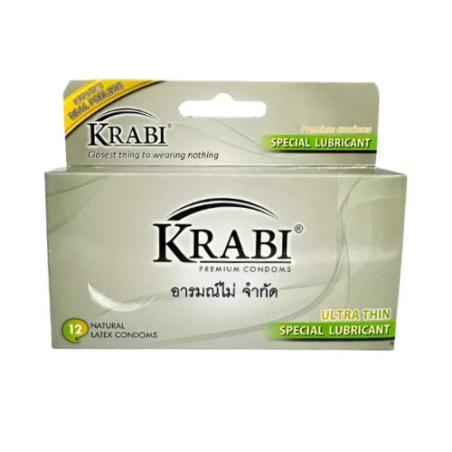 Bao cao su siêu mỏng KRABI PREMIUM CONDOMS hộp 12 cái