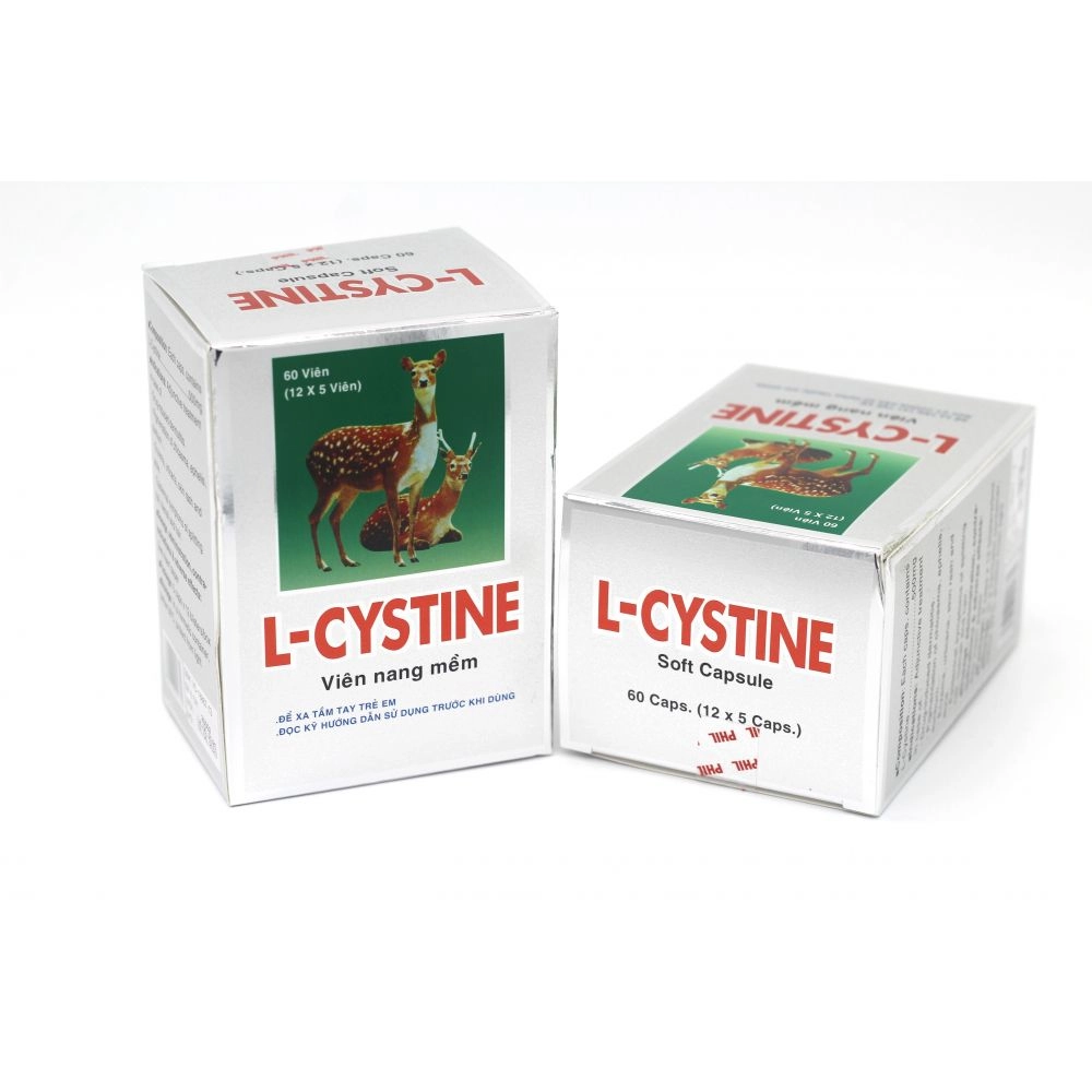 Thuốc trị viêm da, sạm da, tàn nhang L-Cystine (Phil Inter Pharma) hộp 60 viên