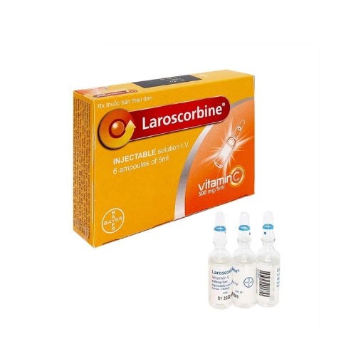 Thuốc tiêm trị thiếu vitamin C Laroscorbine 500mg/5ml hộp 6 ống x 5ml