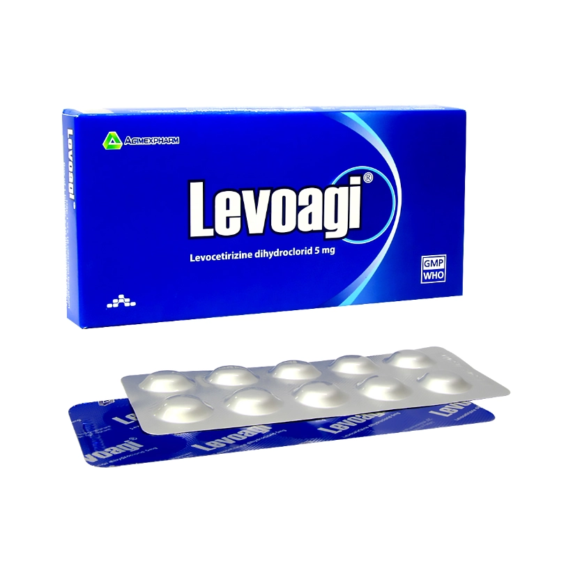 Thuốc chống dị ứng Levoagi hộp 6 vỉ x 10 viên