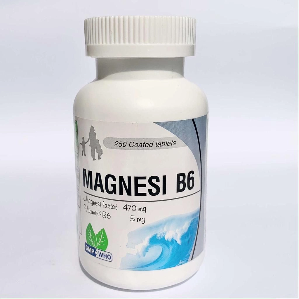 Thuốc bổ sung MAGNESIUM B6 NIC chai 250 viên nén bao phim