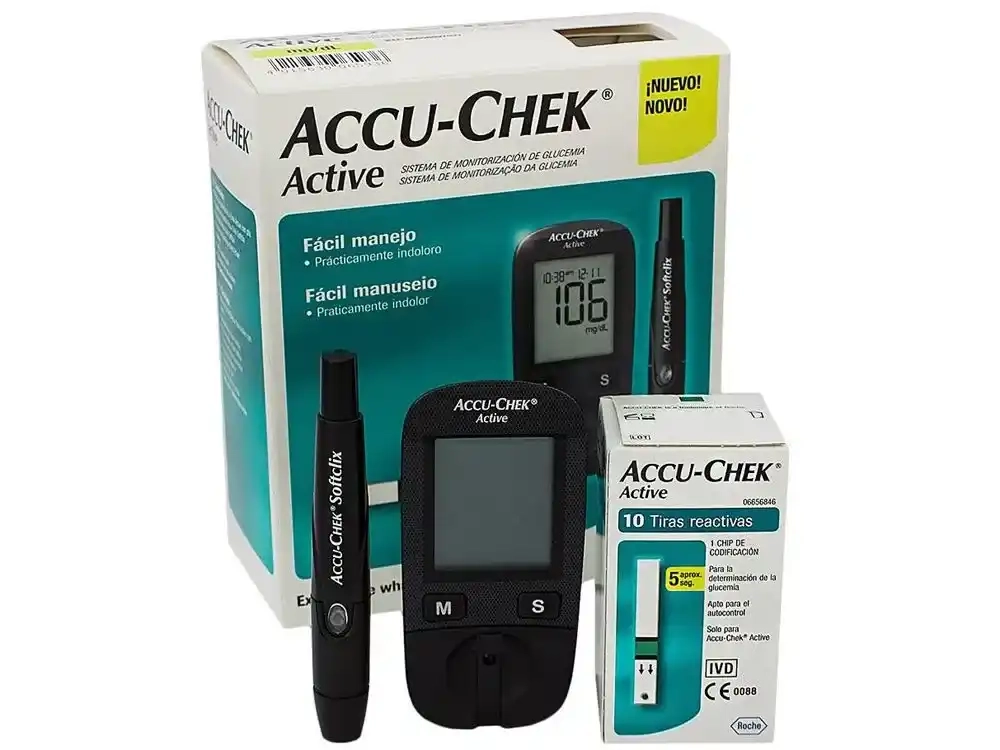 Máy đo đường huyết ACCU-CHEK Active (trọn bộ) hộp 1 bộ