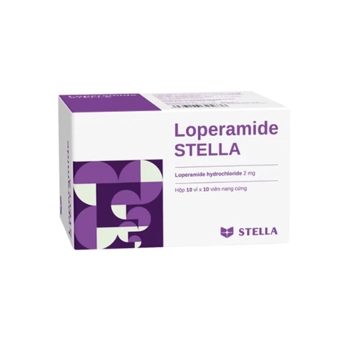 Thuốc trị tiêu chảy Loperamide STELLA 2mg hộp 10 vỉ x 10 viên
