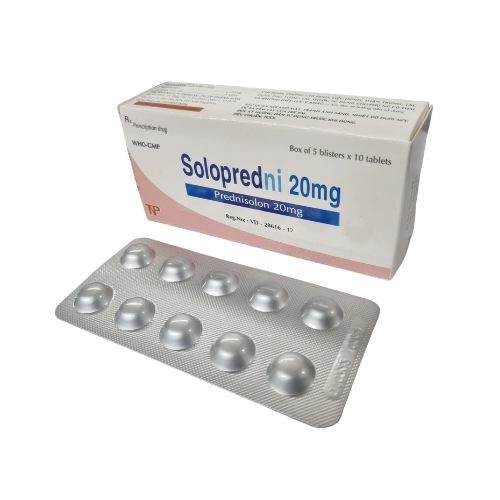 Thuốc kháng viêm Solopredni 20mg hộp 5 vỉ x 10 viên