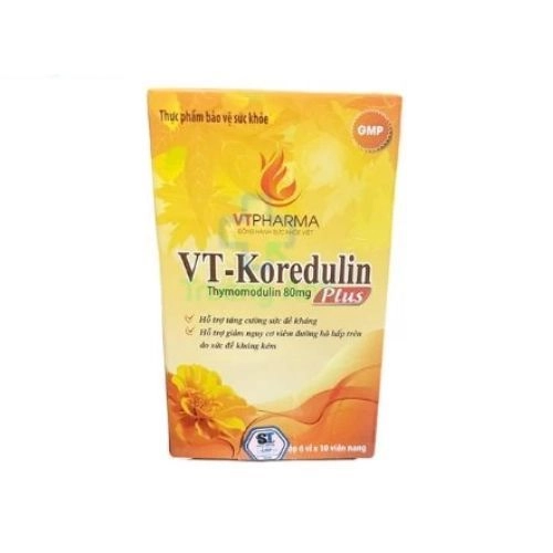 Hỗ trợ tăng cường sức đề kháng VT-Koredulin Plus Santex hộp 6 vỉ x 10 viên
