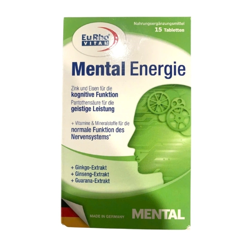 Thực phẩm bảo vệ sức khoẻ Mental Energie Eurho Vital hộp 15 viên