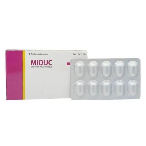 Thuốc kháng nấm Miduc hộp 10 viên