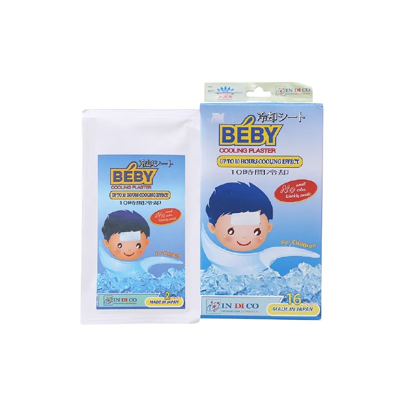 Miếng dán hạ sốt Béby Cooling Plaster hộp 16 miếng