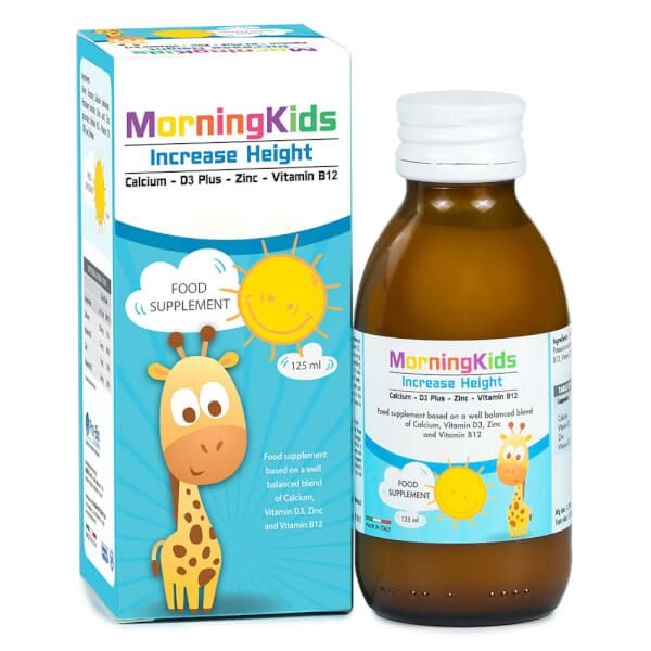 Siro tăng chiều cao cho bé Morningkids Increase Height hộp 1 chai 125ml