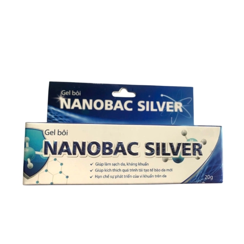 Gel bôi sạch da kháng khuẩn NANOBAC SILVER hộp 1 tuýp 20g