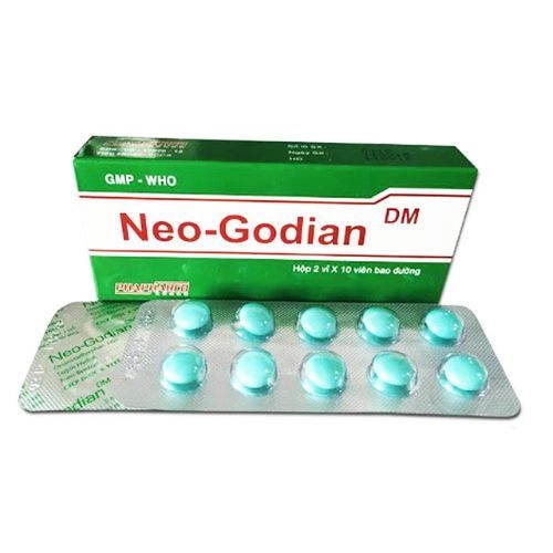 Thuốc giảm ho, long đờm Neo-Godian hộp 20 viên