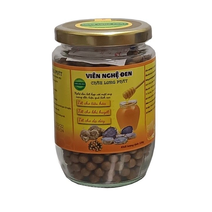 Viên Nghệ Đen Châu Long Phát lọ 130g