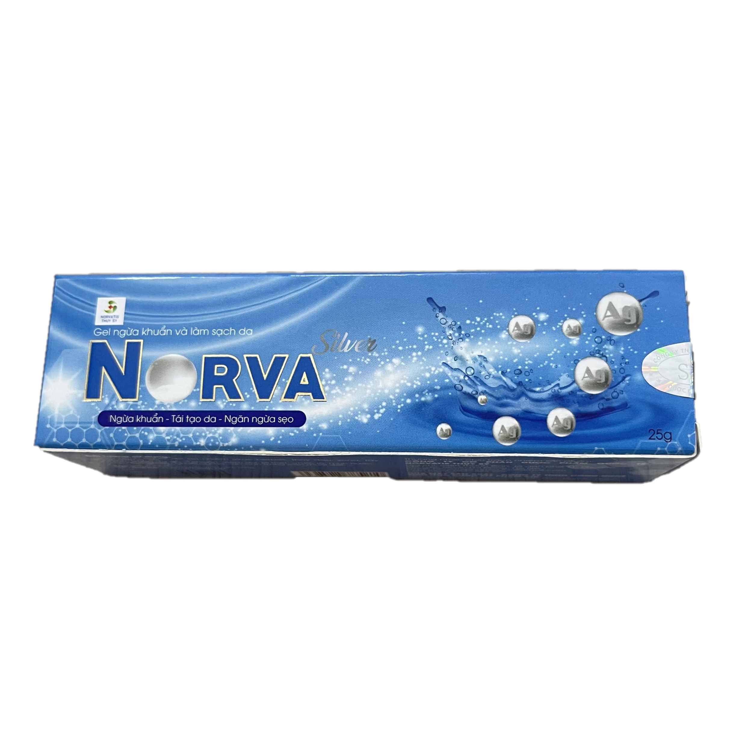 Gel ngừa khuẩn và làm sạch da NORVA Silver hộp 1 tuýp