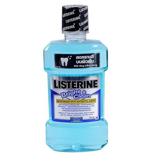 Nước súc miệng Listerine Bright & Clean  chai 750ml