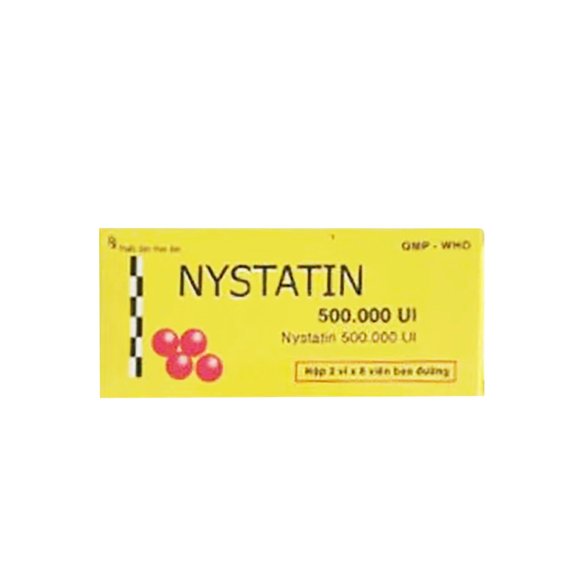 Thuốc kháng nấm Nystatin 500.000 UI Donaipharm hộp 16 viên